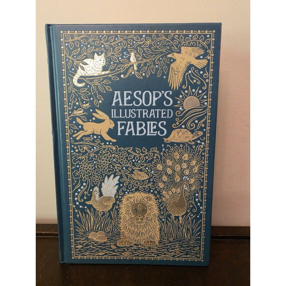Aesop's Illustrated Fables Barnes And Noble Leather Hardcover Collectors Edition
